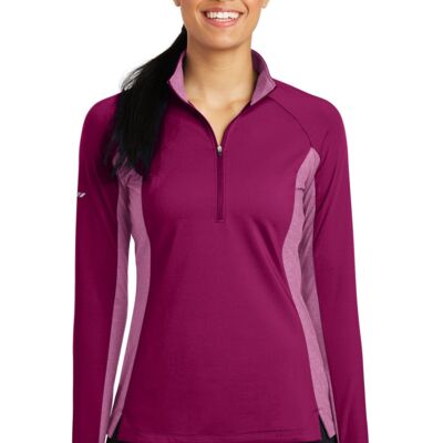 Ladies Sport Wick ® Stretch Contrast 1/2 Zip Pullover Thumbnail