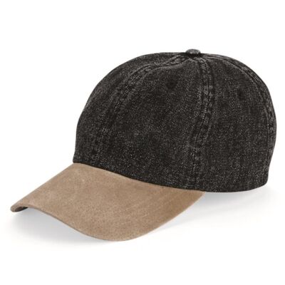 Washed Denim With Suede Bill Cap Thumbnail